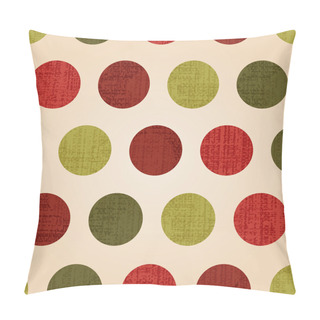 Personality  Seamless Christmas Polka Dots Pattern Pillow Covers