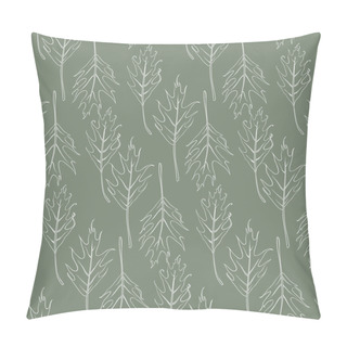 Personality  Simple And Elegant Pattern With Oak Leafs Pillow Covers