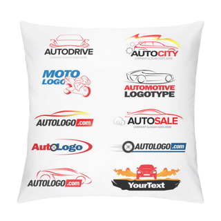 Personality  Car Logotypes Templates Set  Pillow Covers