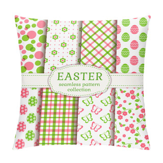 Personality  Happy Easter! Vector Seamless Patterns. Pillow Covers