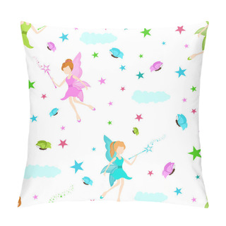 Personality  Concept Of Fairy Background. Pillow Covers