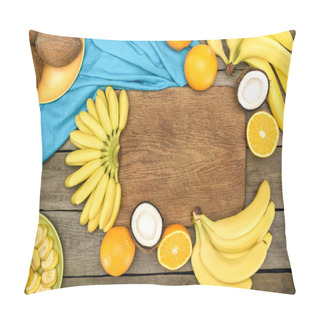 Personality  Tropical Fruits On Table Pillow Covers