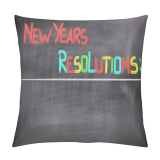 Personality  New Years Resolutions Concept Pillow Covers