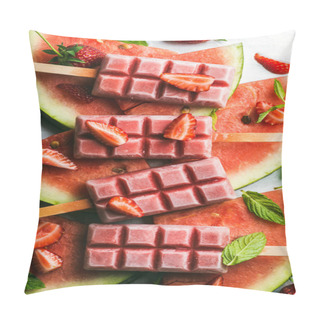 Personality  Strawberry Watermelon Ice Cream Popsicles Pillow Covers