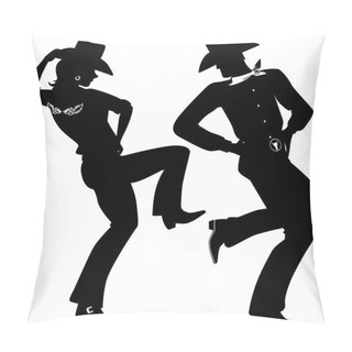 Personality  Cowboy Dance Pillow Covers