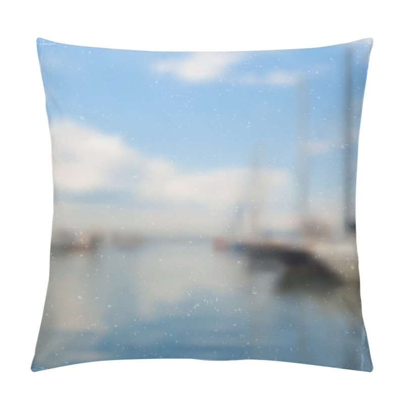 Personality  Yachts In Harbor pillow covers