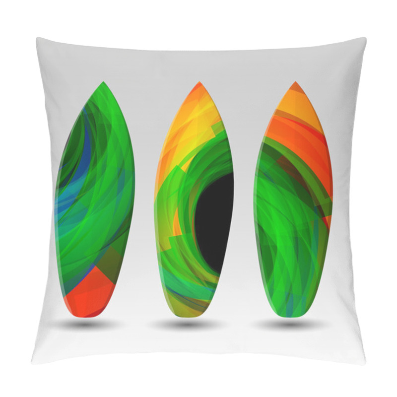 Personality  Vector Surfboard Design Templates pillow covers