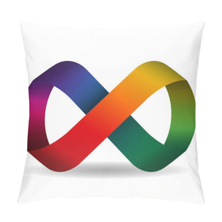 Personality  Seamless Rainbow Ribbon Pillow Covers