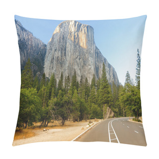 Personality  El Capitan Road Through Yosemite National Park Pillow Covers