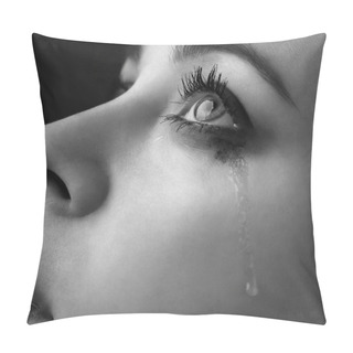 Personality  Beauty Girl Cry Pillow Covers