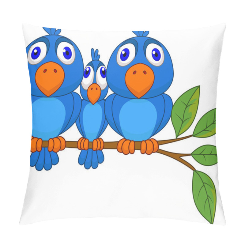 Personality  Smaller bird squeezed by bigger bird pillow covers