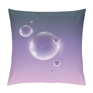 Personality  Drop On A Violet-pink Background Pillow Covers