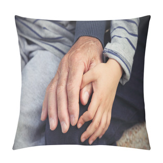 Personality  Child And Grandfather Pillow Covers