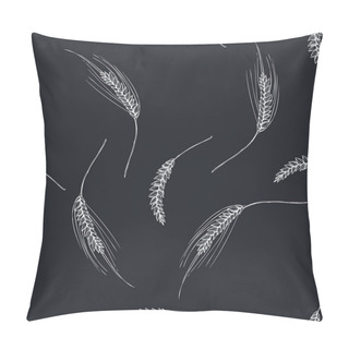 Personality Seamless Pattern With Hand Drawn Chalk Rye Pillow Covers