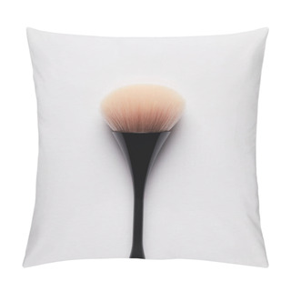 Personality  Close-up View Of Single Professional Brush For Permanent Makeup Isolated On White Pillow Covers