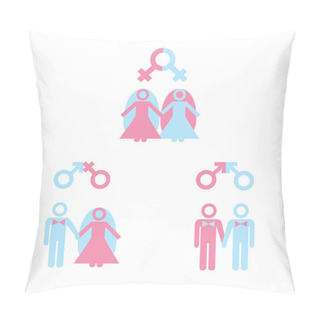 Personality  Gay Marriage Pillow Covers