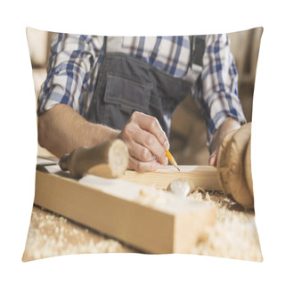 Personality  Carpenter At Work Pillow Covers