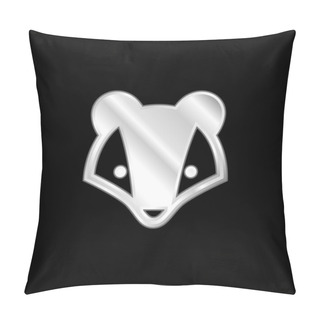 Personality  Badger Silver Plated Metallic Icon Pillow Covers