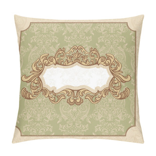 Personality  Floral Vintage Frame Pillow Covers