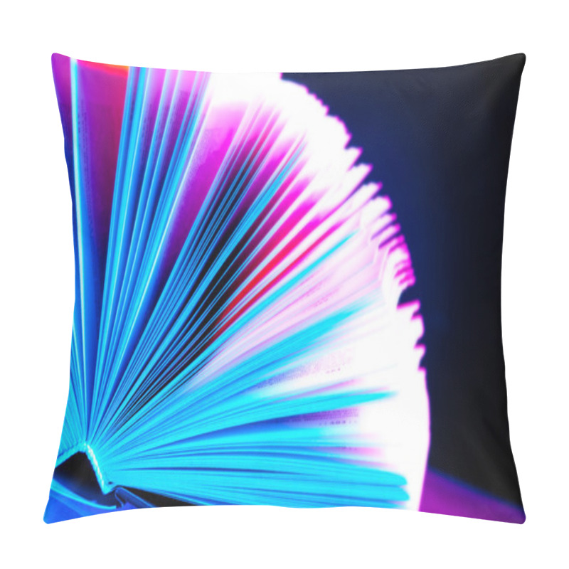 Personality  Coloured Book On Black Pillow Covers