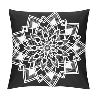 Personality  Round Tattoo Pattern Pillow Covers