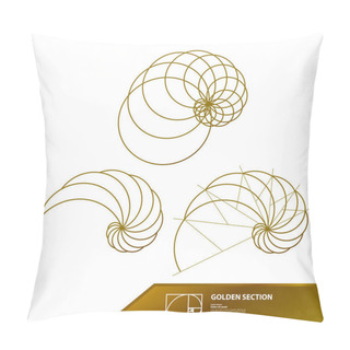 Personality  Golden Ratio For Creative Design Vector Illustration. Pillow Covers