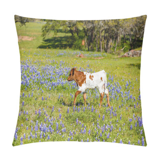 Personality  Beautiful Longhorn Calf Pillow Covers