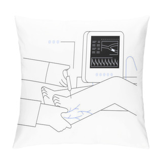 Personality  Vein Removal Abstract Concept Vector Illustration. Plastic Surgeon Doing Ambulatory Phlebectomy To Patient, Vein Removal Procedure, Medicine Sector, Varicose Treatment Abstract Metaphor. Pillow Covers