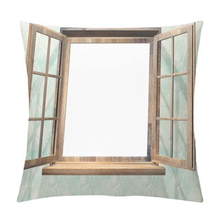 Personality  Open Wooden Window Pillow Covers