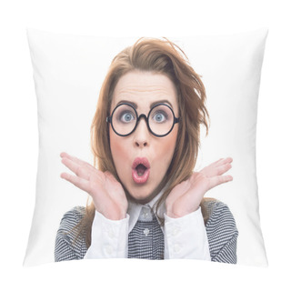 Personality  Close-up Funny Woman Pillow Covers
