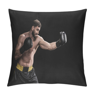 Personality  Sportsman In Boxing Gloves  Pillow Covers