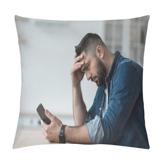 Personality  Waiting For Call, Problems And Difficulties, Stress And No Answer Pillow Covers