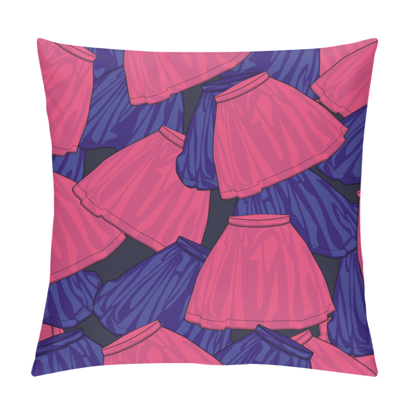 Personality  Vector Background With Skirts. Pillow Covers