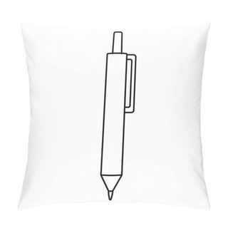 Personality  Cartoon Pen Isolated On White Background Pillow Covers