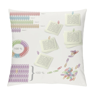 Personality  Infographic Elements Vector Collection Pillow Covers
