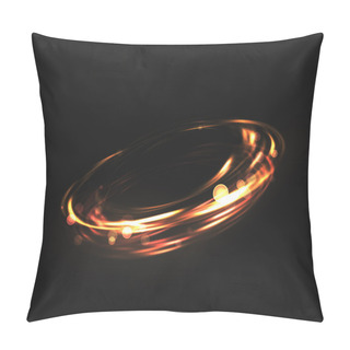 Personality  The Tornado Of Light With Sparkling Lines. Pillow Covers