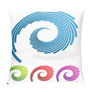 Personality  Spiralling Lines Abstract Symbols Pillow Covers