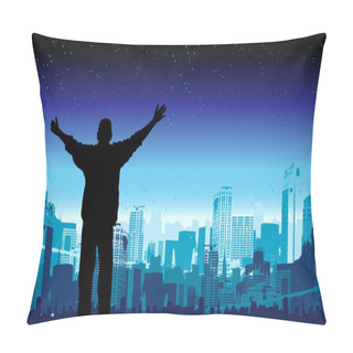 Personality  It's My City, Vector Illustration Pillow Covers