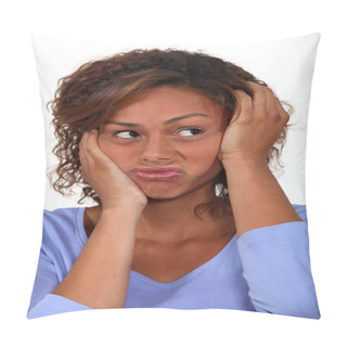 Personality  Woman In A Rut Pillow Covers