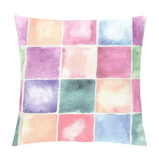 Personality  Square Watercolor Background. Pillow Covers