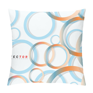 Personality  Abstract Vector Background. Overlapping Color Gradient Ring Design. New Texture For Your Design. Pillow Covers