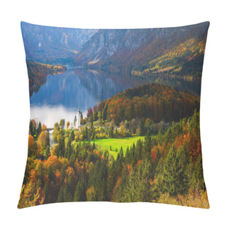 Personality  Aerial View Of Bohinj Lake In Julian Alps, Slovenia Pillow Covers