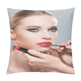 Personality  Gorgeous In Makeup. Pillow Covers