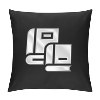Personality  Book Silver Plated Metallic Icon Pillow Covers
