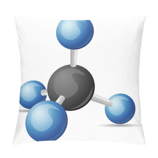 Personality  CH4 Methane Molecule Pillow Covers