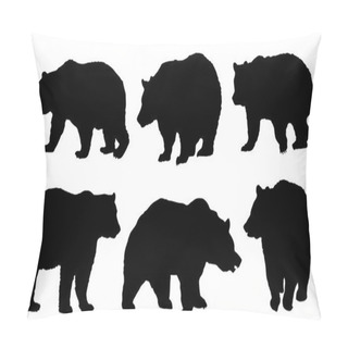 Personality  Bear Silhouettes Pillow Covers