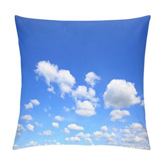 Personality  White Clouds With A Blue Sky Pillow Covers
