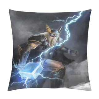 Personality  God Of Lightning Thor Pillow Covers