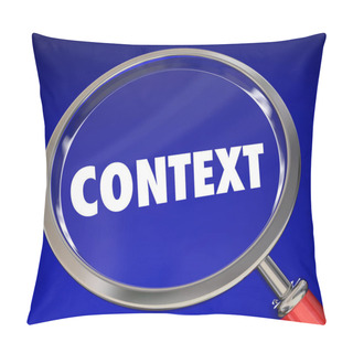 Personality  Context Word Magnifying Glass Meaning Pillow Covers