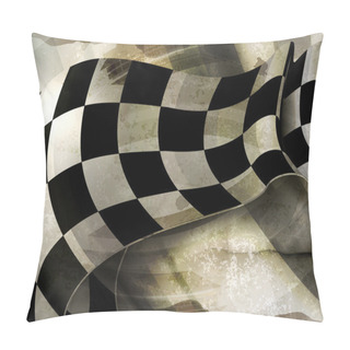 Personality  Background Horizontal Checkered, Old-style Vector Pillow Covers